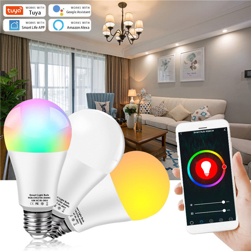 Bombilla Inteligente WiFi RGB E27 — Compatible con Alexa y Google Home