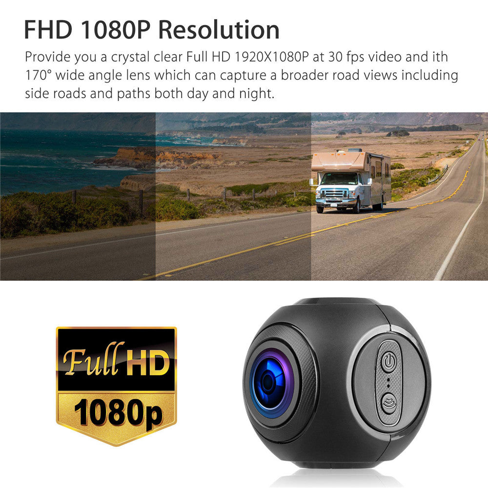 Cámara Dashcam WiFi para Coche — FHD 1080P, GPS y Visión Nocturna
