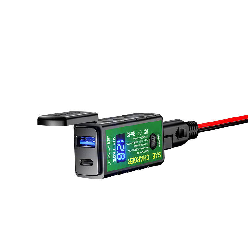 Cargador doble USB moto 12V compatible todos los móviles — SmartHome Pro