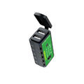 Cargador moto 12V dual USB variante M2A detalle conector — SmartHome Pro