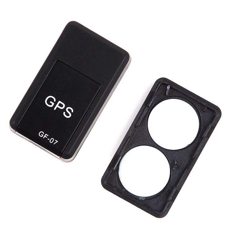 Rastreador GPS magnético para scooter y moto — vista frontal y trasera

