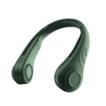 Ventilador de cuello USB en uso — ideal para running, gimnasio y verano
