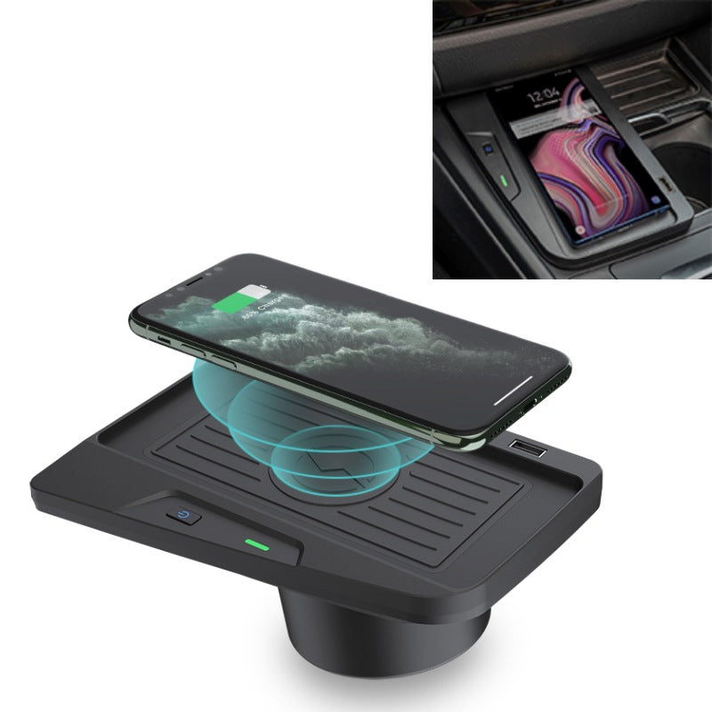 Cargador Inalámbrico Qi para Coche 10W — Soporte y Carga Rápida