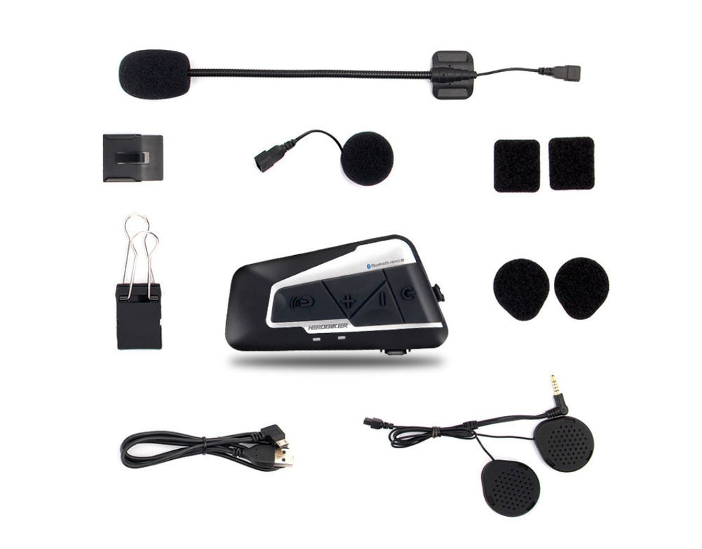 Intercomunicador Bluetooth para Casco de Moto — 1200M, Impermeable