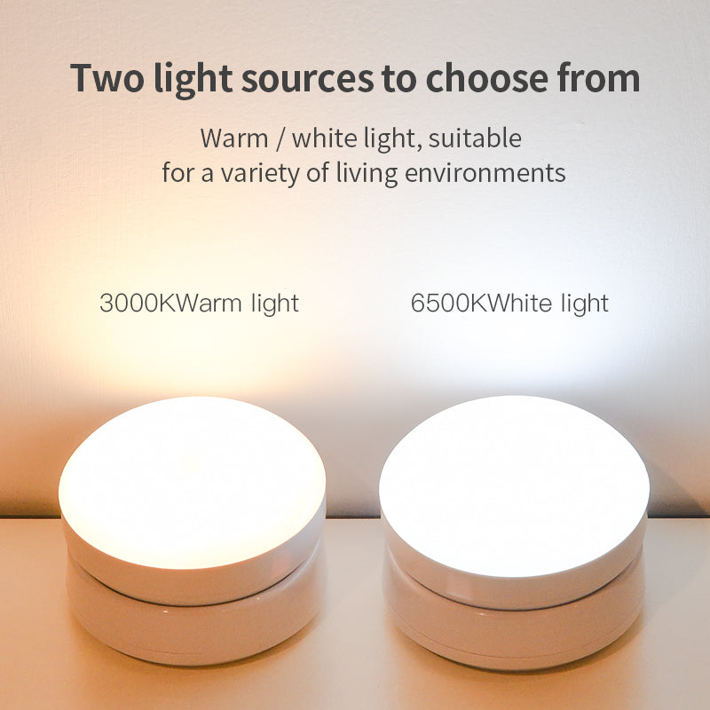 Luz nocturna recargable USB encendida en habitación oscura – sensor movimiento | SmartHome Pro