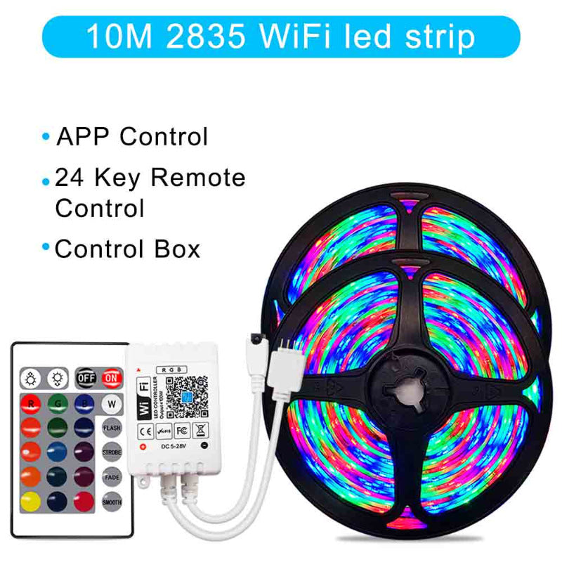 Tira LED Inteligente WiFi RGB — Compatible con Alexa y Google Home