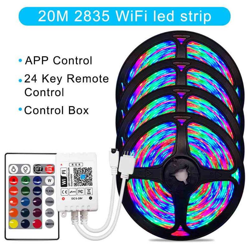 Tira LED Inteligente WiFi RGB — Compatible con Alexa y Google Home