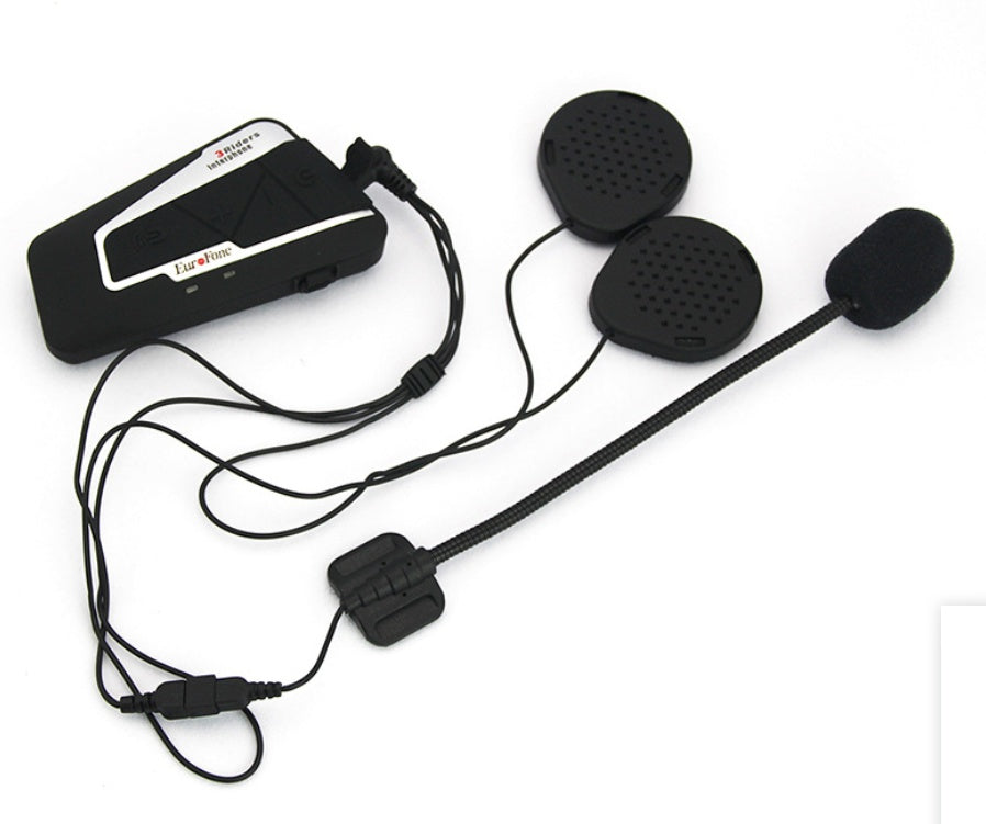 Intercomunicador Bluetooth para Casco de Moto — 1200M, Impermeable