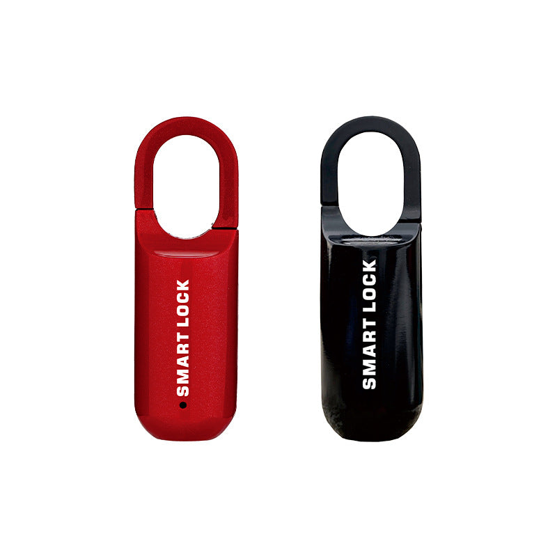 Candado antirrobo con lector de huella dactilar recargable USB — vista frontal

