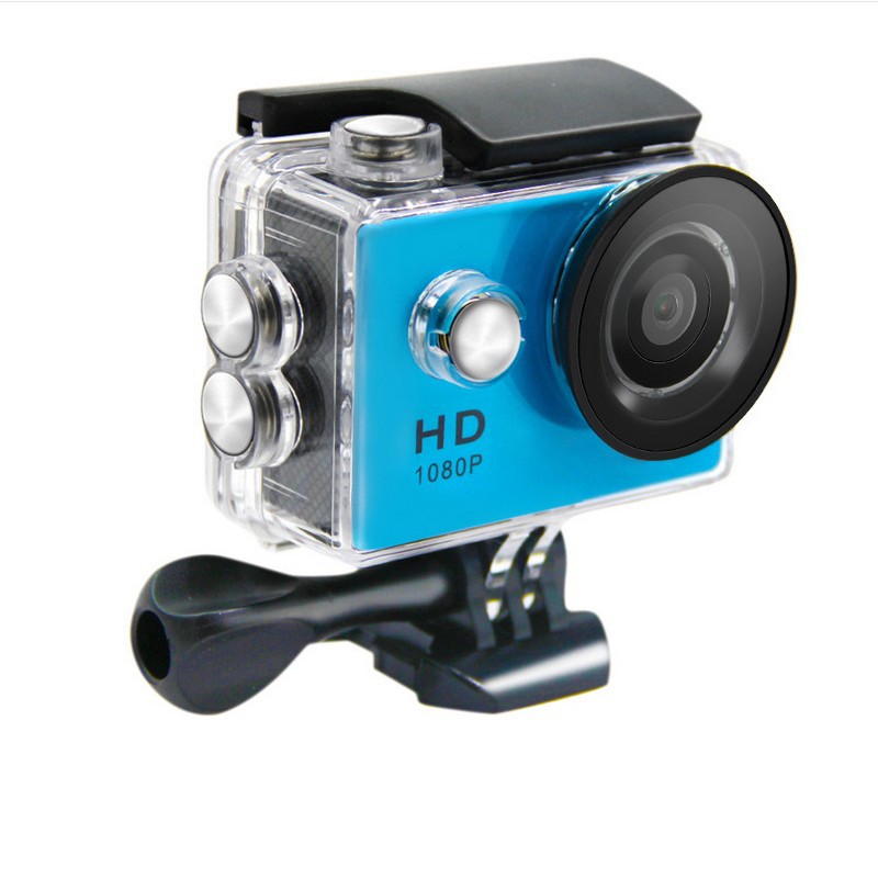 "Cámara de acción SJ4000 1080p sumergible azul — SmartHome Pro"