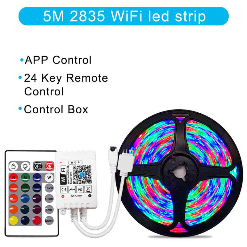 Tira LED Inteligente WiFi RGB — Compatible con Alexa y Google Home
