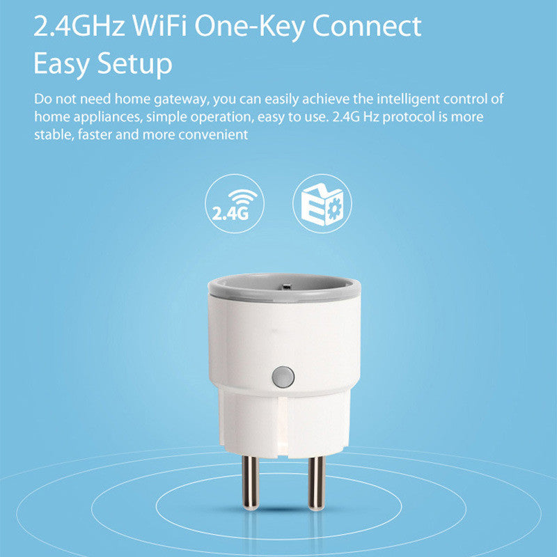 Enchufe Inteligente WiFi EU — Compatible con Alexa y Google Home