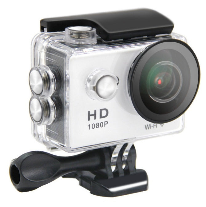 "Cámara de acción SJ4000 1080p sumergible blanco — SmartHome Pro"