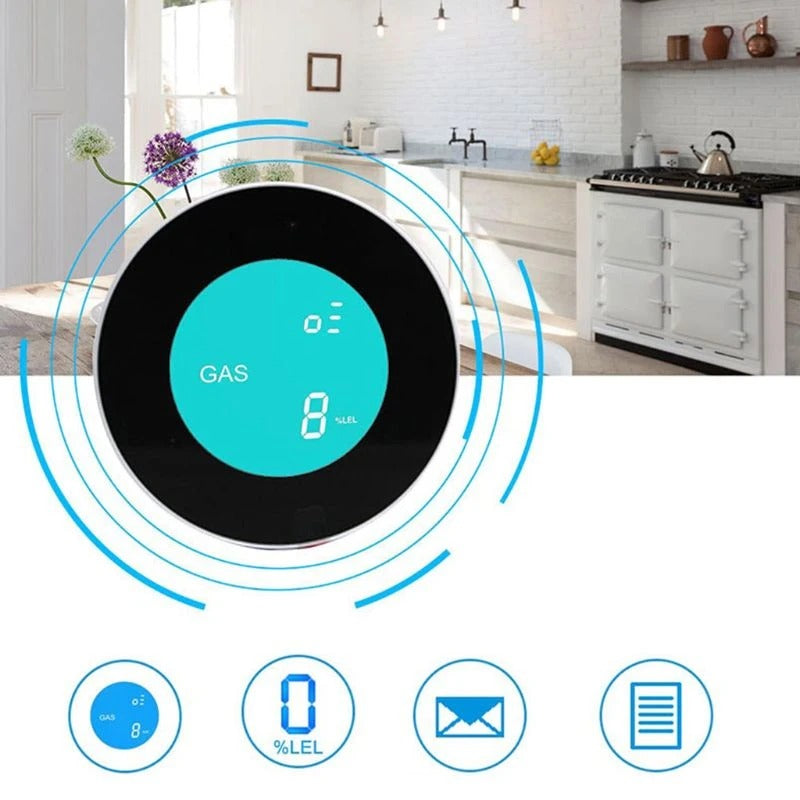 Detector de Gas Inteligente WiFi con Alarma y Alertas al Móvil
