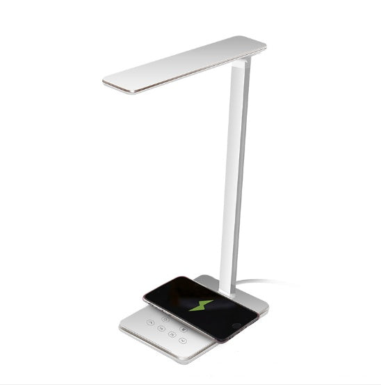 Lámpara escritorio LED color negro con brazo articulado 90° y cabezal giratorio 145°
