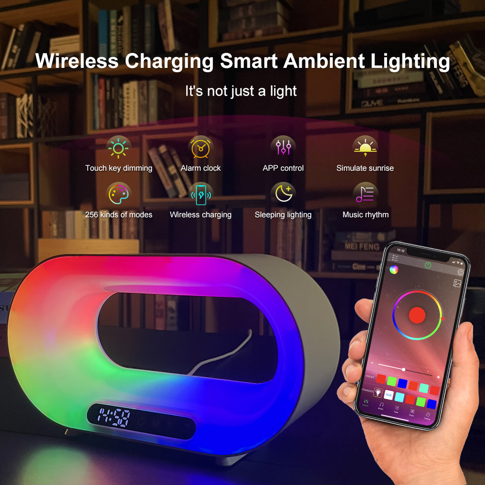 Despertador inteligente integrado lámpara LED QLAMP-3601 — SmartHome Pro