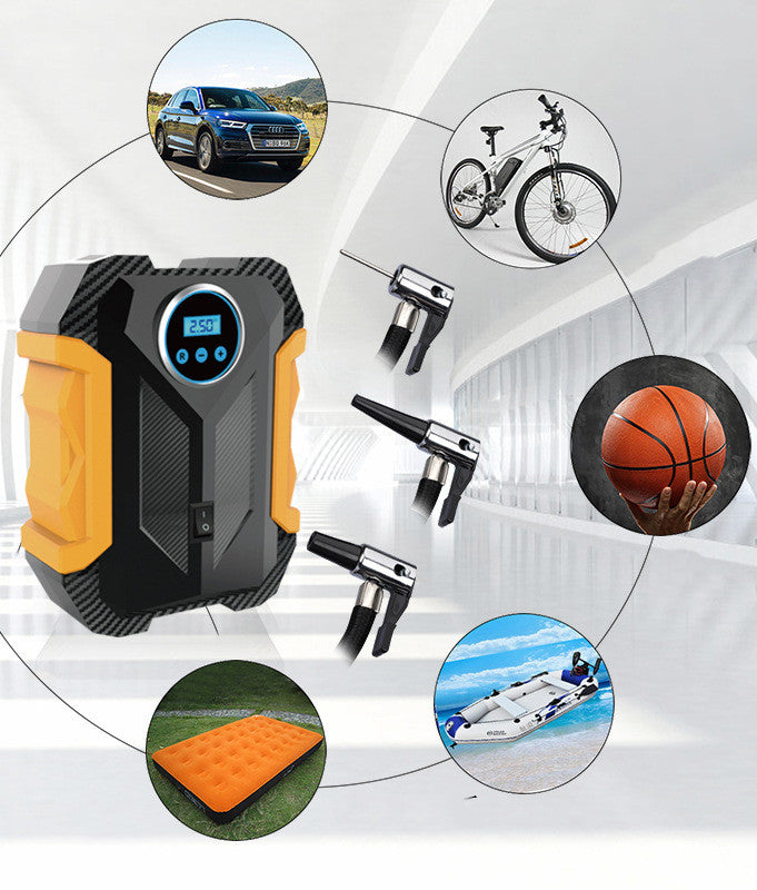 Inflador de Neumáticos Portátil Digital — Mini Compresor de Aire para Coche