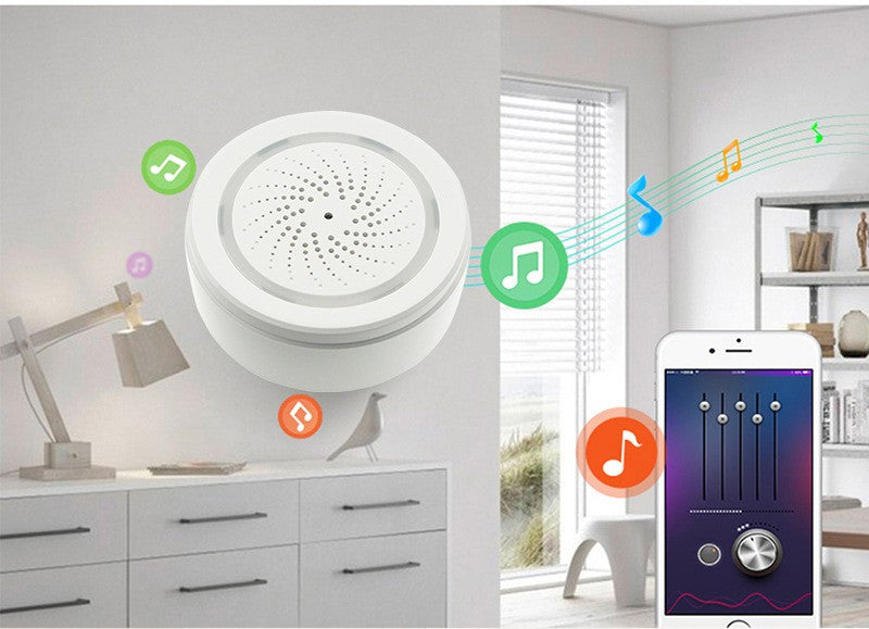 Alarma WiFi Inalámbrica Inteligente para el Hogar — Sonido y Luz