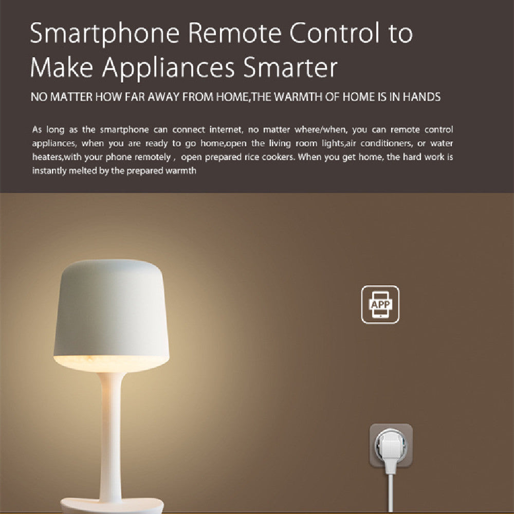 Enchufe Inteligente WiFi EU — Compatible con Alexa y Google Home
