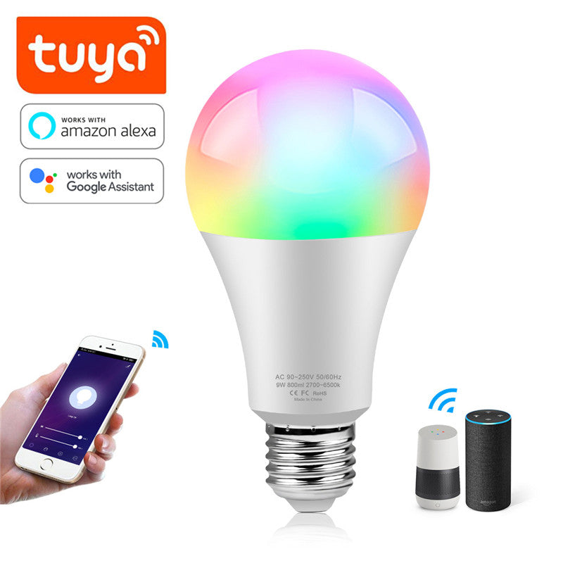 Bombilla Inteligente WiFi RGB E27 — Compatible con Alexa y Google Home