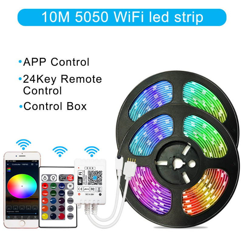 Tira LED Inteligente WiFi RGB — Compatible con Alexa y Google Home