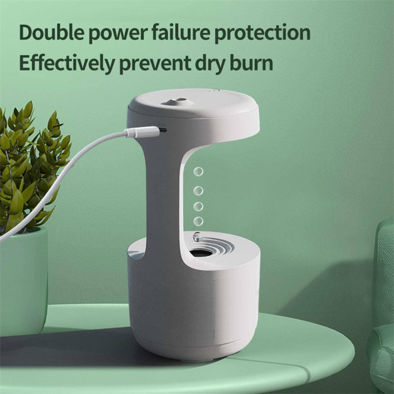 Humidificador antigravedad en oficina — ambiente relajante y aromaterapia
