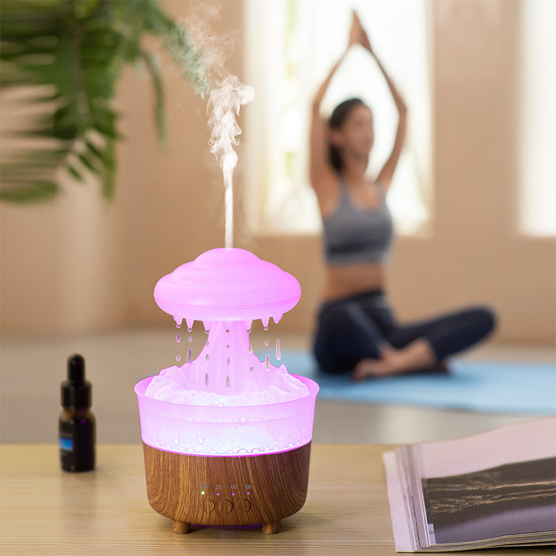 Luz nocturna 7 colores del humidificador nube de lluvia — SmartHome Pro
